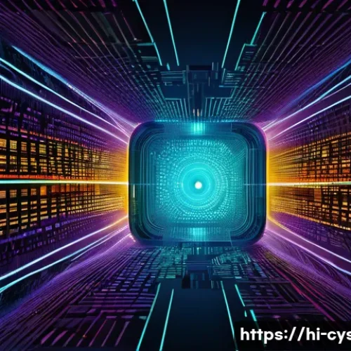 사이버보안 관련 최신 기술 연구 - **Quantum-Resistant Encryption in Action**
    
    **Prompt:** "A futuristic, abstract representati...