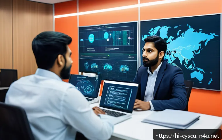 보안 교육 콘텐츠 제작 아이디어 - A vibrant and detailed scene of a diverse Indian office team engaged in a cyber security simulation ...